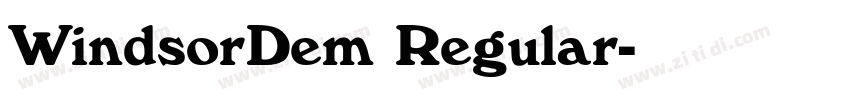 WindsorDem Regular字体转换